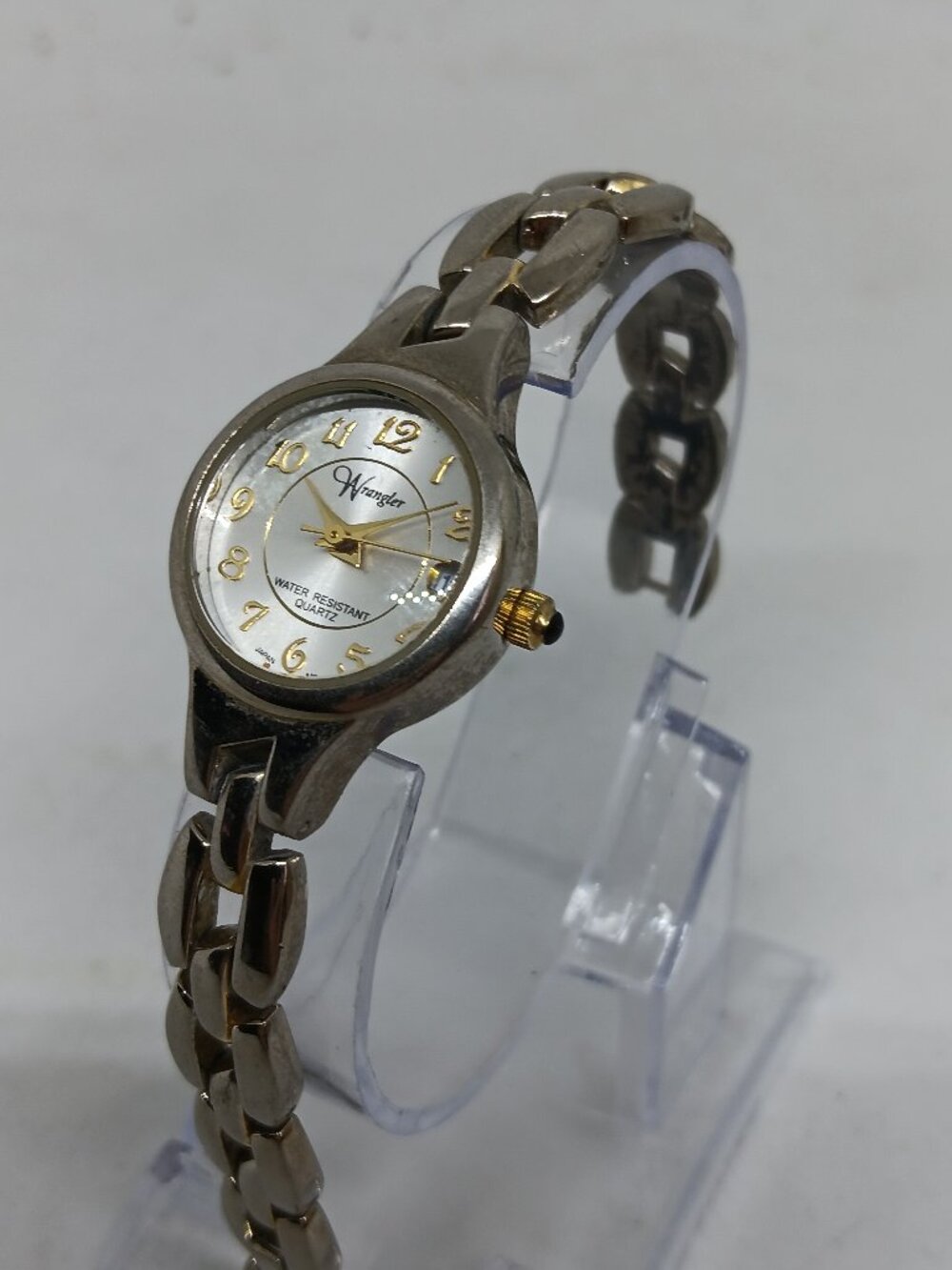 VINTAGE 1990s Wrangler 2736LB Women's 23mm Two Tone Quartz Date Watch NEW BATT